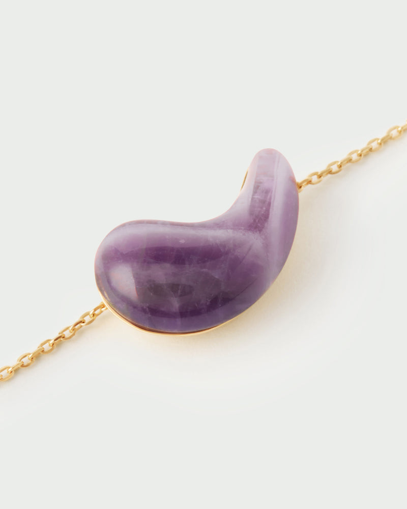 Amethyst Aura necklace - 
  
    Sterling Silver / 18K Gold plating
  
