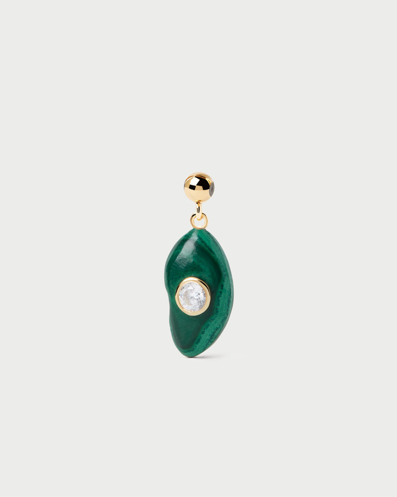 Transformation Malachite charm - 
  
    Sterling Silver / 18K Gold plating
  
