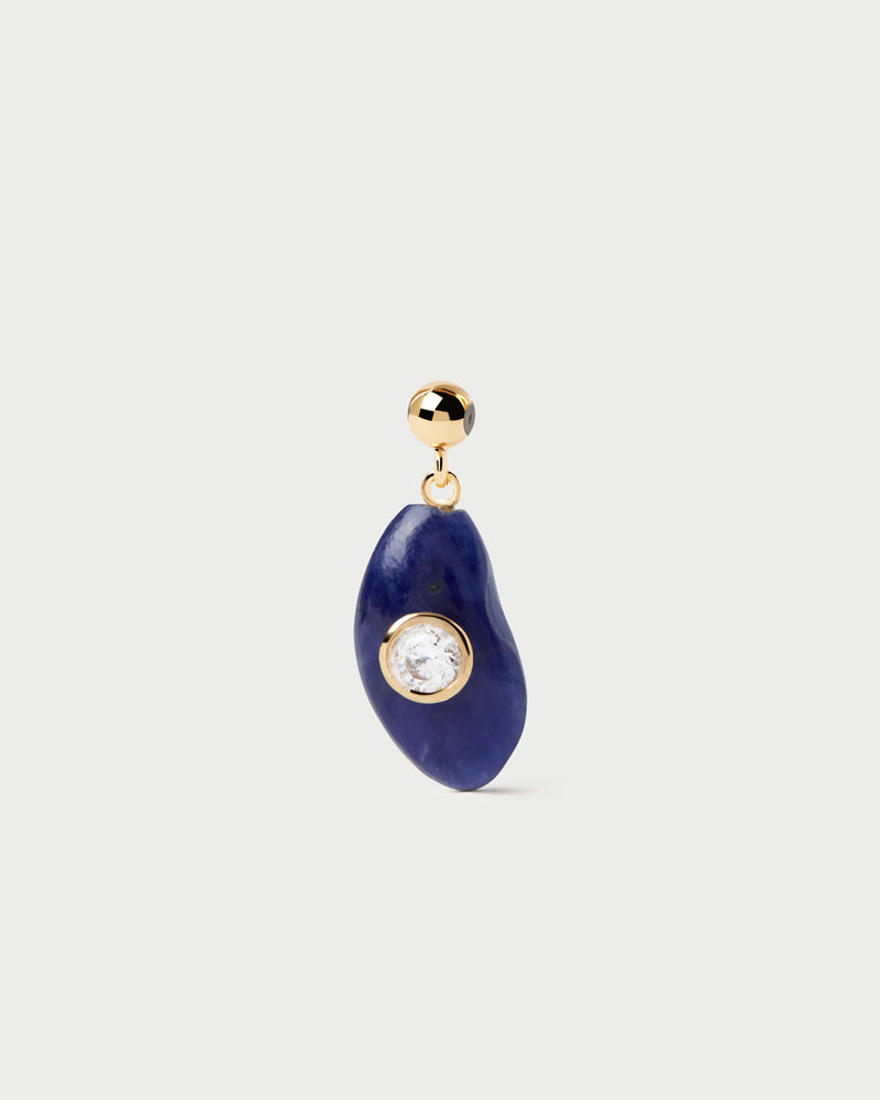 Intuition Sodalite charm - 
  
    Sterling Silver / 18K Gold plating
  
