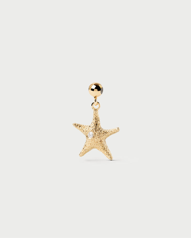 Starfish charm - 
  
    Sterling Silver / 18K Gold plating
  
