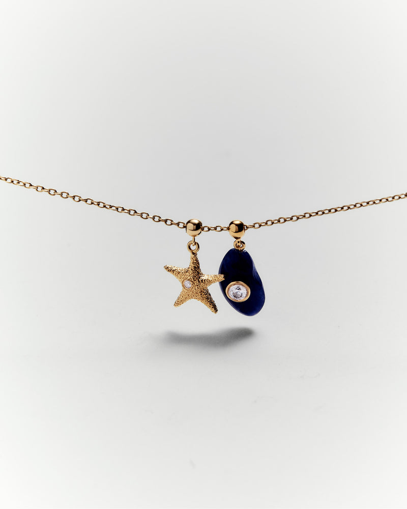 Starfish charm - 
  
    Sterling Silver / 18K Gold plating
  
