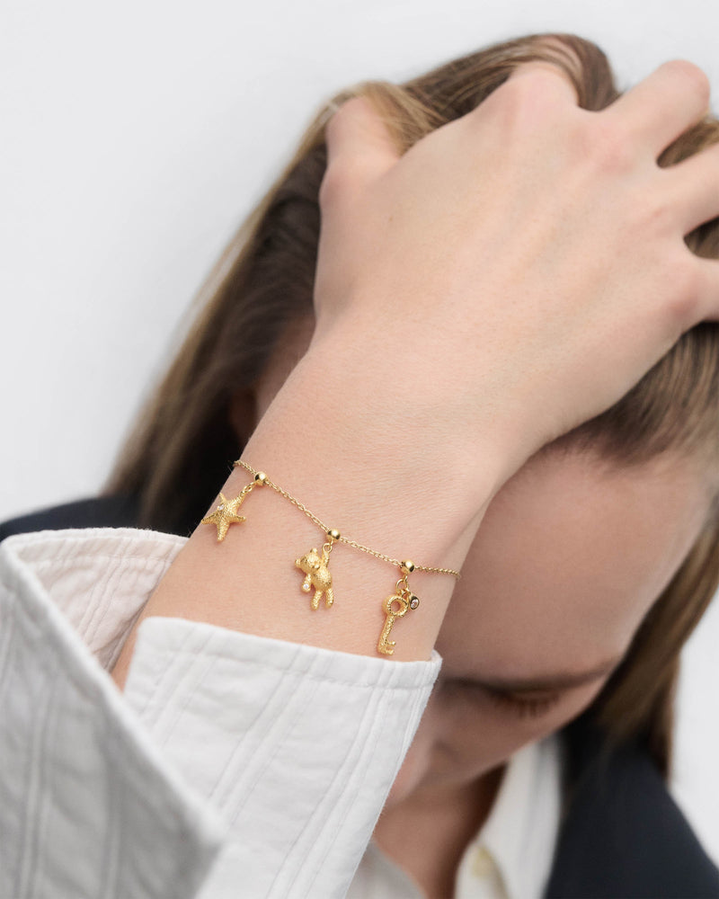 Key charm - 
  
    Sterling Silver / 18K Gold plating
  
