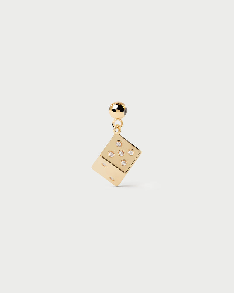 Dice charm - 
  
    Sterling Silver / 18K Gold plating
  
