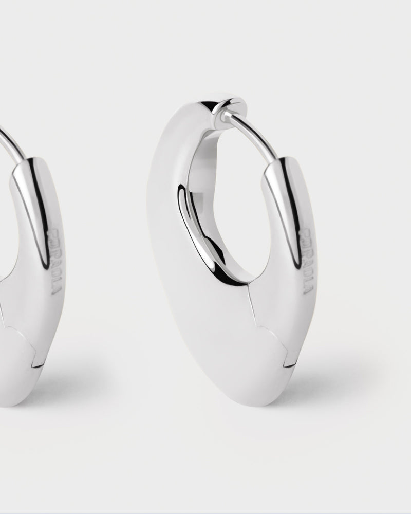 Volcano silver hoops - 
  
    Sterling Silver
  
