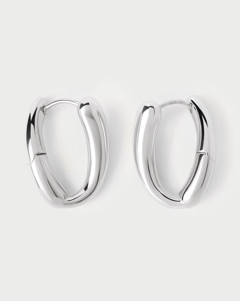 Helix silver hoops - 
  
    Sterling Silver
  
