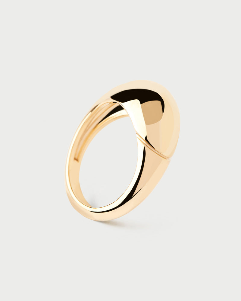 Bamboo Ring - 
  
    Sterling Silver / 18K Gold plating
  
