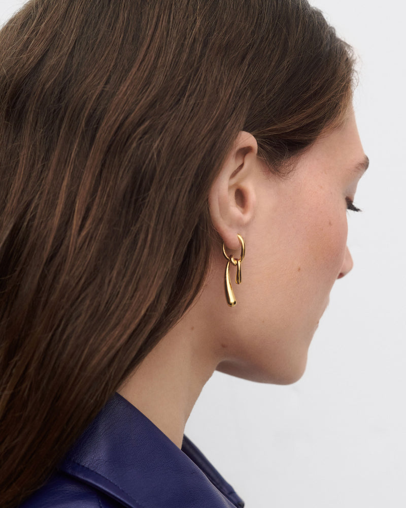 Twist hoops - 
  
    Sterling Silver / 18K Gold plating
  
