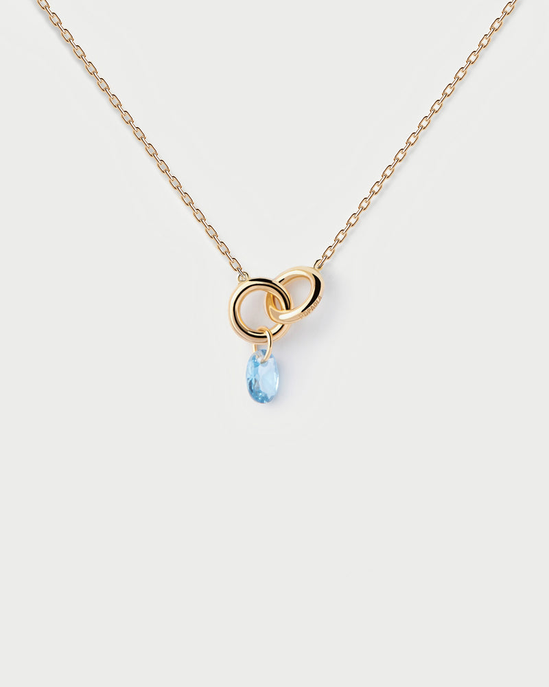 Blue Lily necklace - 
  
    Sterling Silver / 18K Gold plating
  
