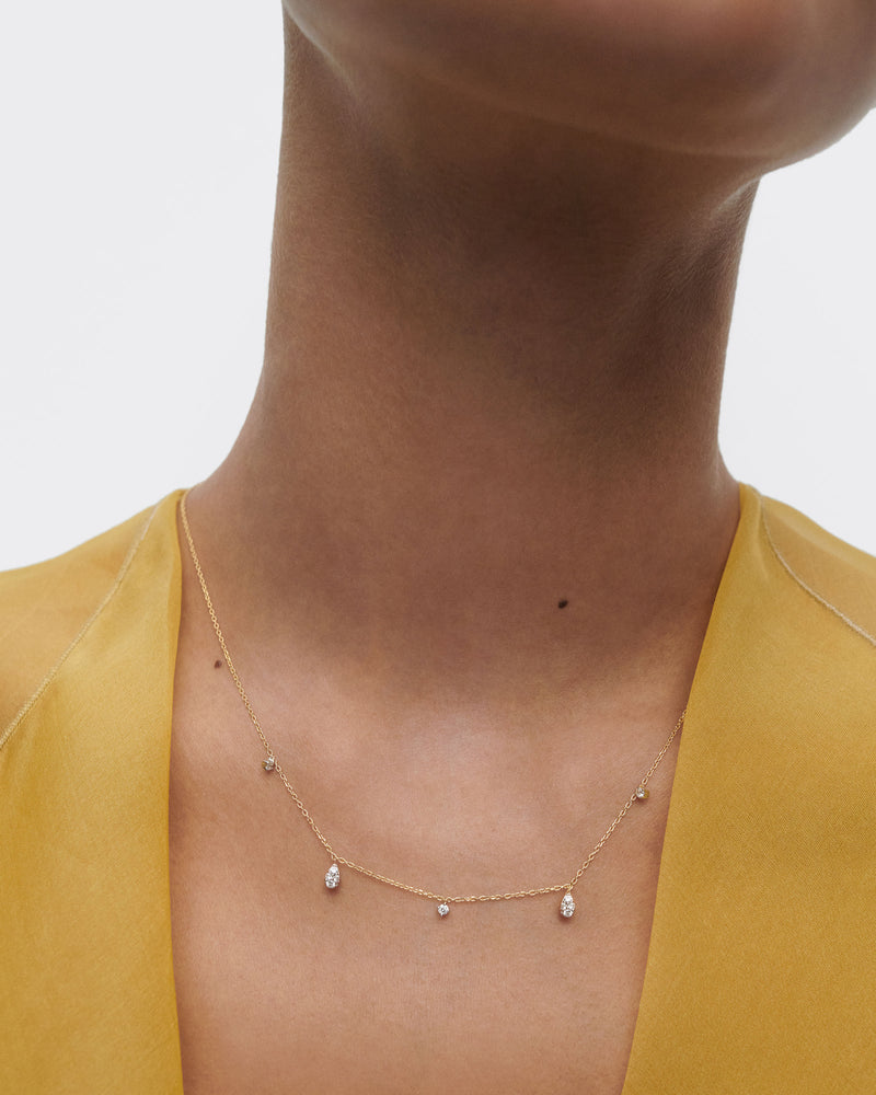 Diamonds and gold Sandy necklace - 
  
    18K Gold
  
