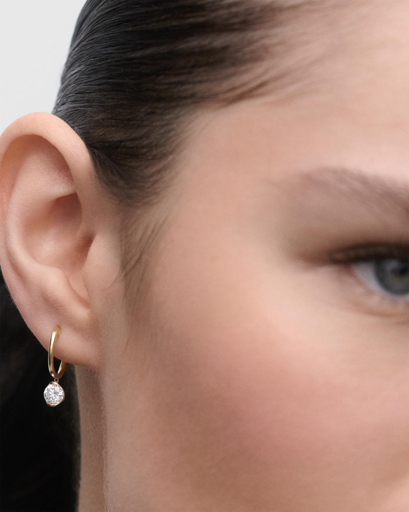 Diamond and gold Grace hoops - 
  
    18K Gold
  
