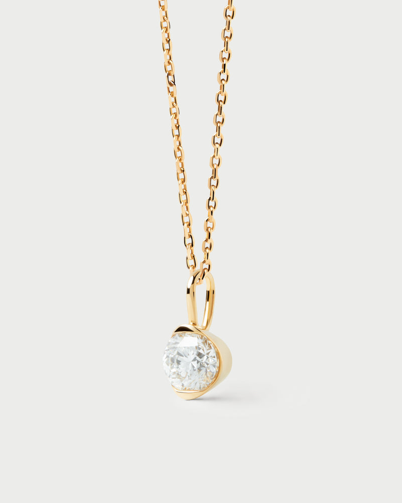 Diamond and gold Grace pendant - 
  
    18K Gold
  
