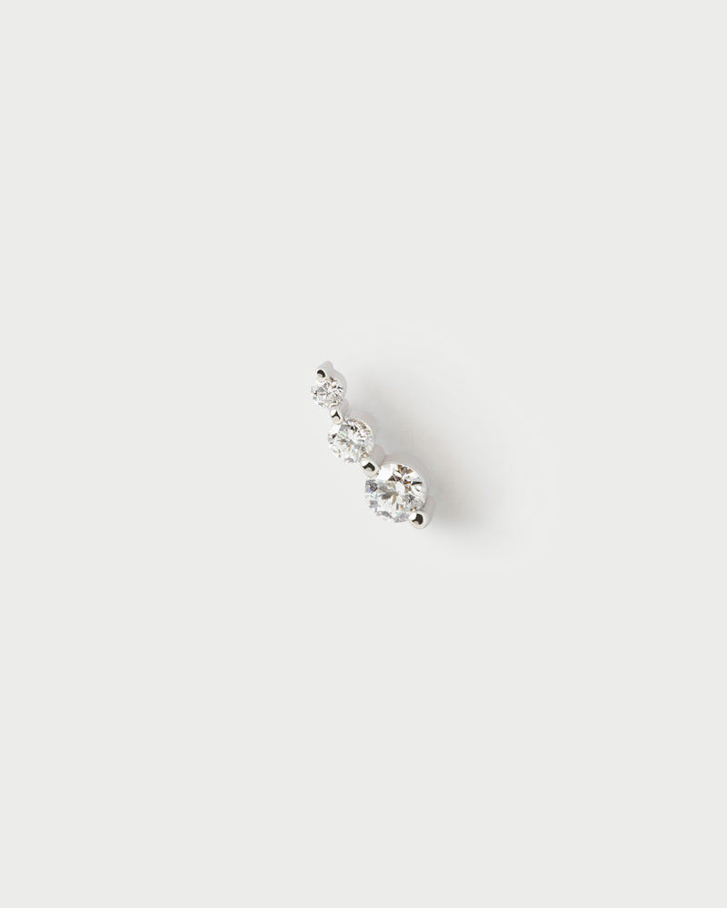 Diamonds and white gold Eve ear piercing - 
  
    18K White gold / Rhodium silver plating
  
