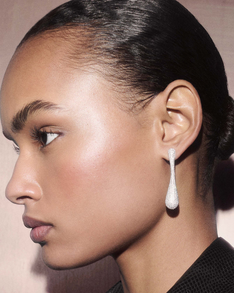 Pave Glacier earrings - 
  
    Sterling Silver
  
