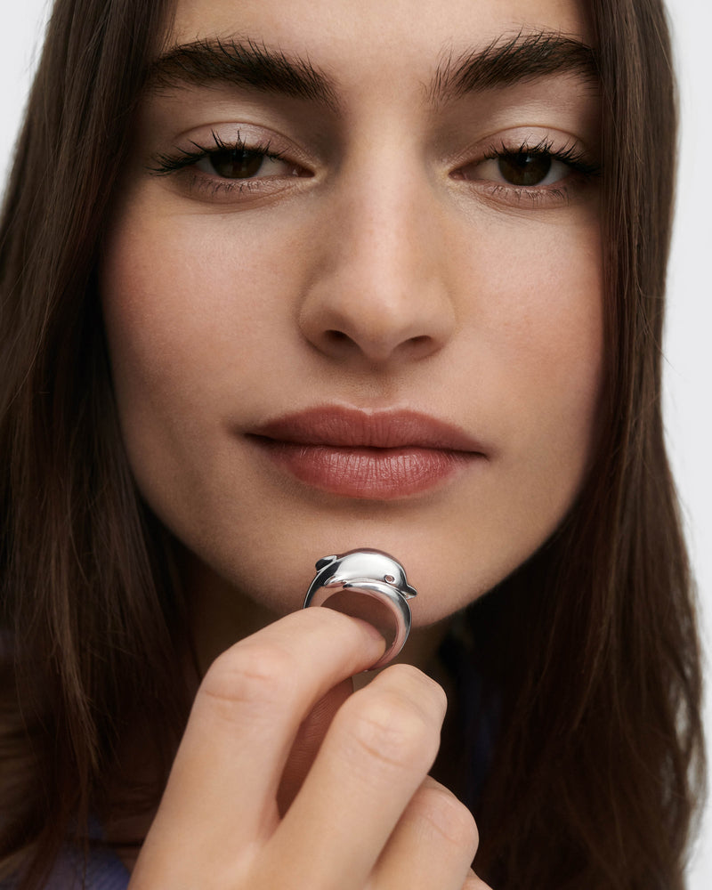 Dolphin silver ring - 
  
    Sterling Silver
  
