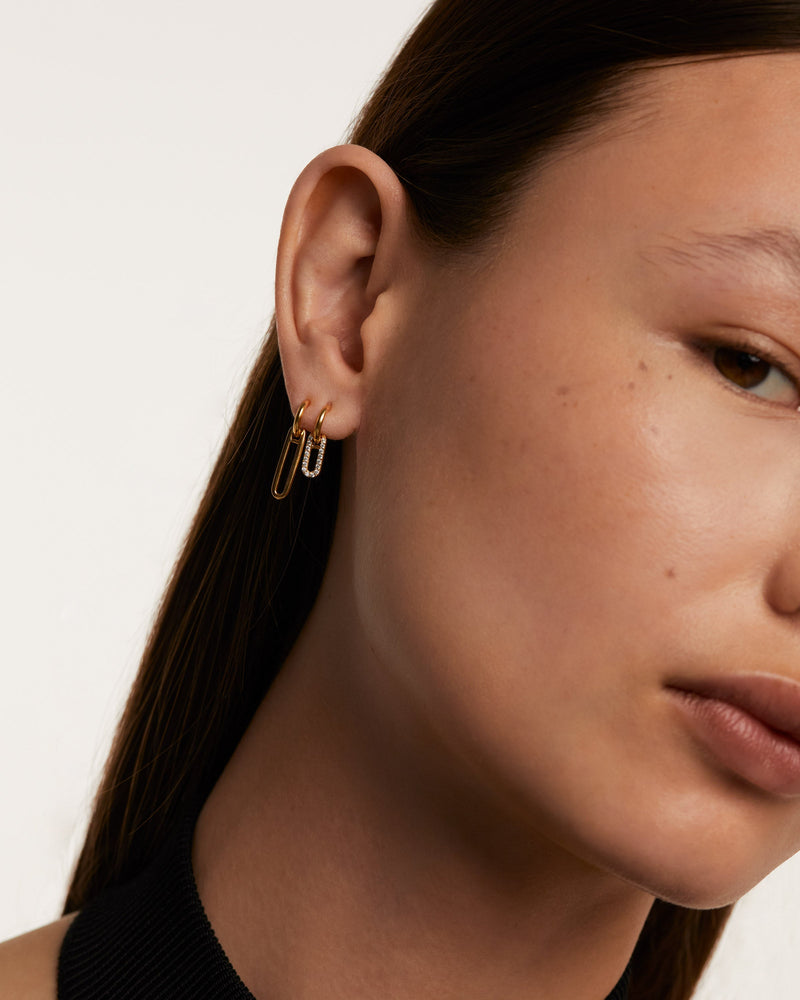 Nexa Earrings - 
  
    Sterling Silver / 18K Gold plating
  
