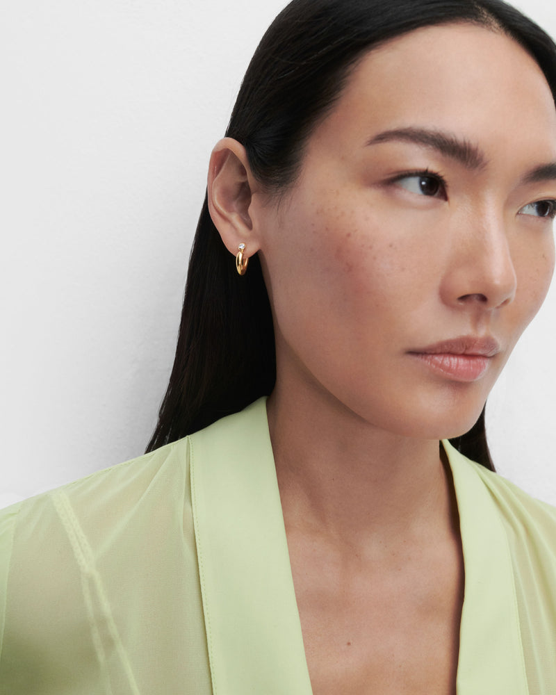 Becca hoops - 
  
    Sterling Silver / 18K Gold plating
  
