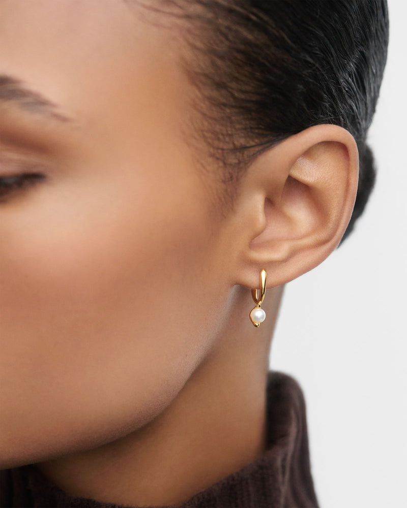 La Perla Mini hoops - 
  
    Sterling Silver / 18K Gold plating
  
