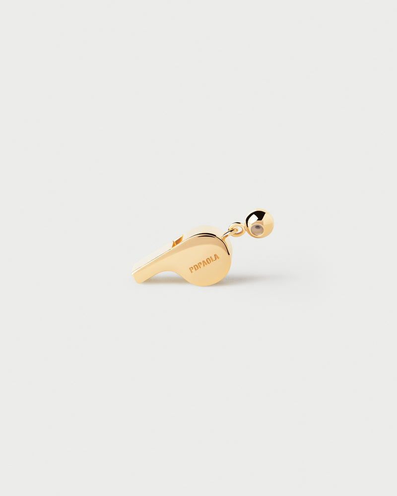 Whistle Charm - 
  
    Sterling Silver / 18K Gold plating
  
