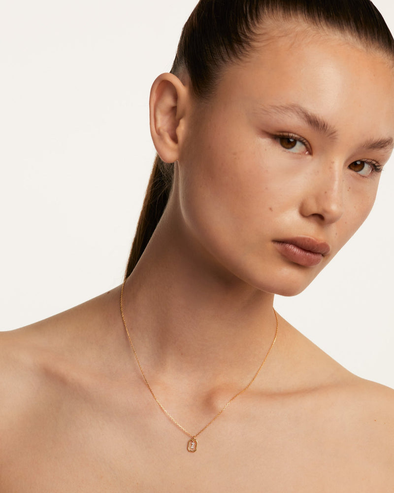 Mini Letter Z Necklace - 
  
    Sterling Silver / 18K Gold plating
  
