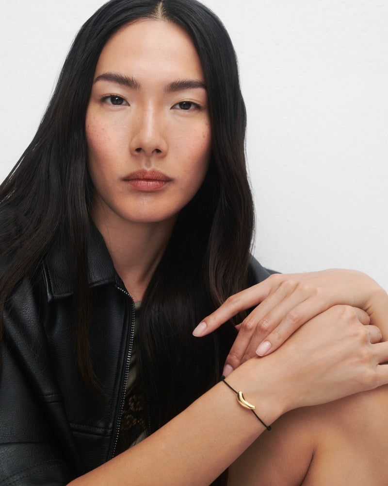 Orbit cord bracelet - 
  
    Sterling Silver / 18K Gold plating
  
