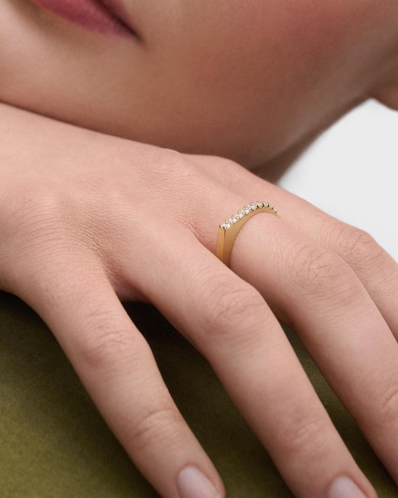 Gloss ring - 
  
    Sterling Silver / 18K Gold plating
  
