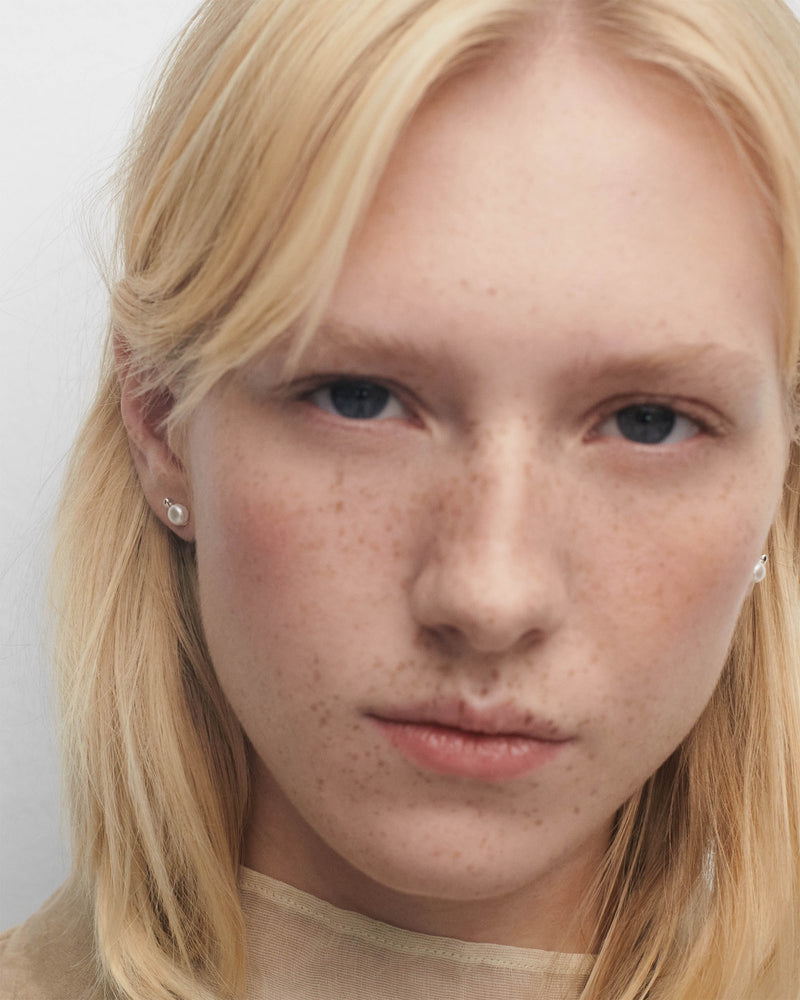 La Perla Mini stud silver earrings - 
  
    Sterling Silver
  
