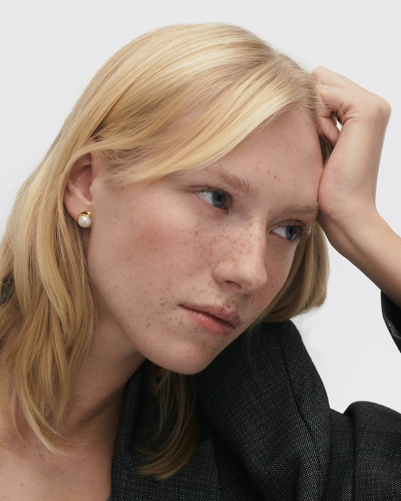 La Perla stud earrings - 
  
    Sterling Silver / 18K Gold plating
  
