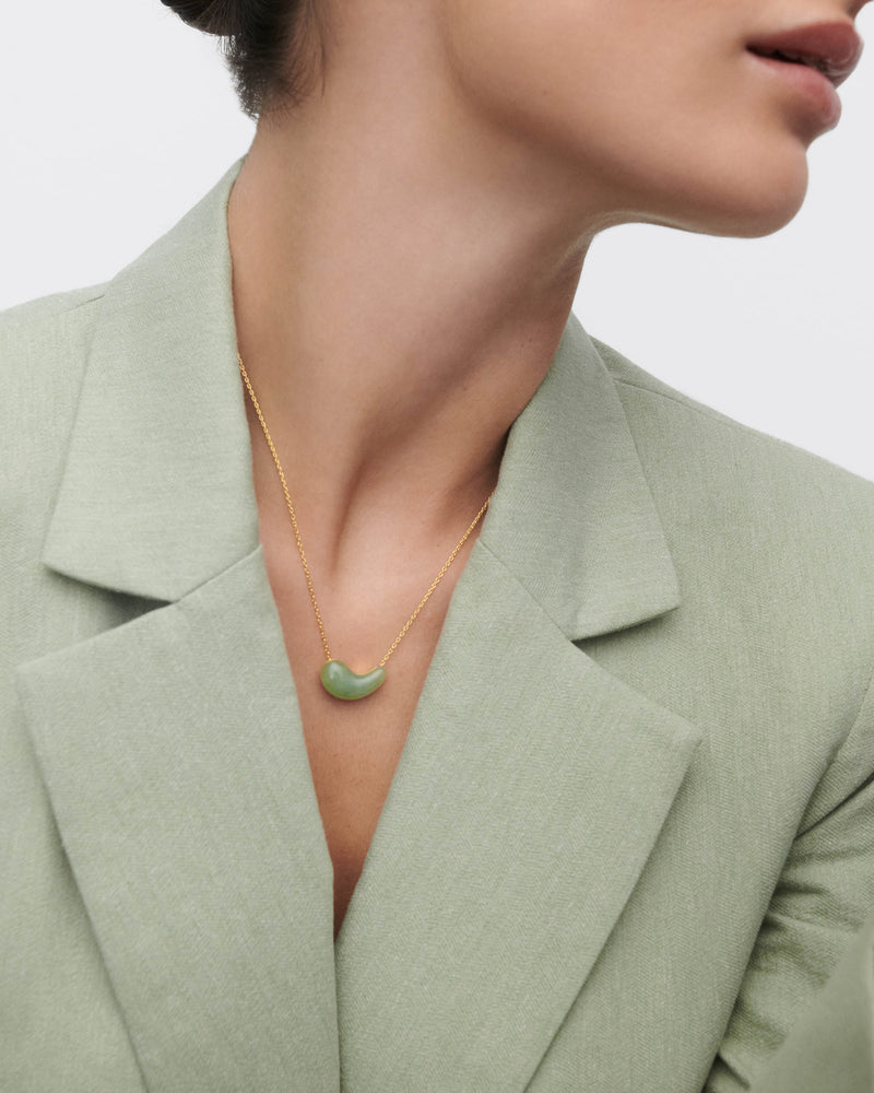 Green aventurine Aura necklace - 
  
    Sterling Silver / 18K Gold plating
  
