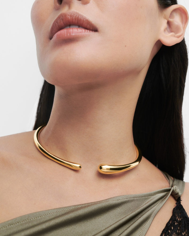 Orbit choker necklace - 
  
    Sterling Silver / 18K Gold plating
  
