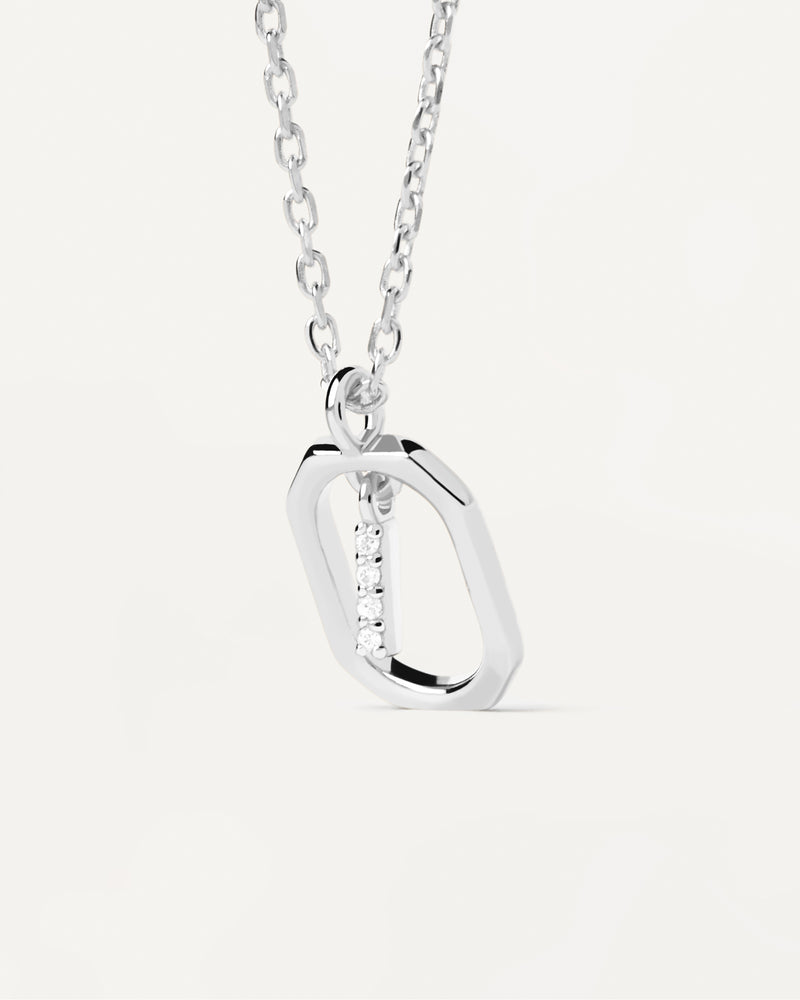 Mini Letter I Silver Necklace - 
  
    Sterling Silver
  
