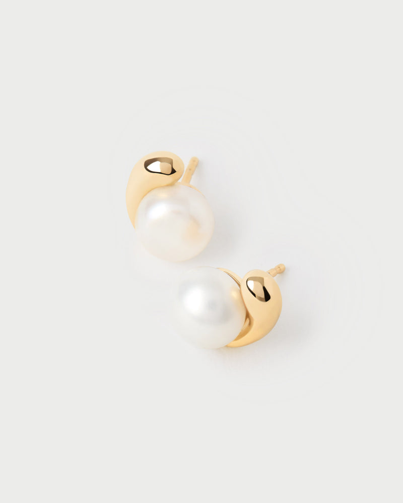 La Perla stud earrings - 
  
    Sterling Silver / 18K Gold plating
  
