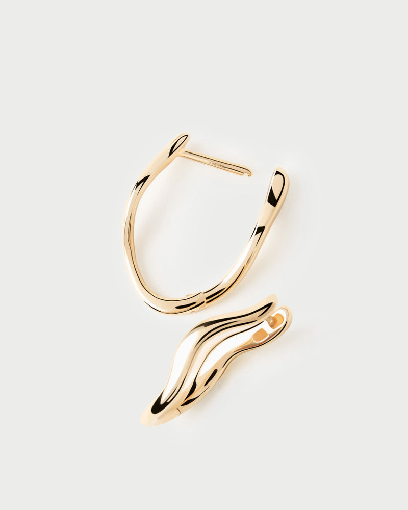 Gold Mini Selene hoops - 
  
    18K Gold
  
