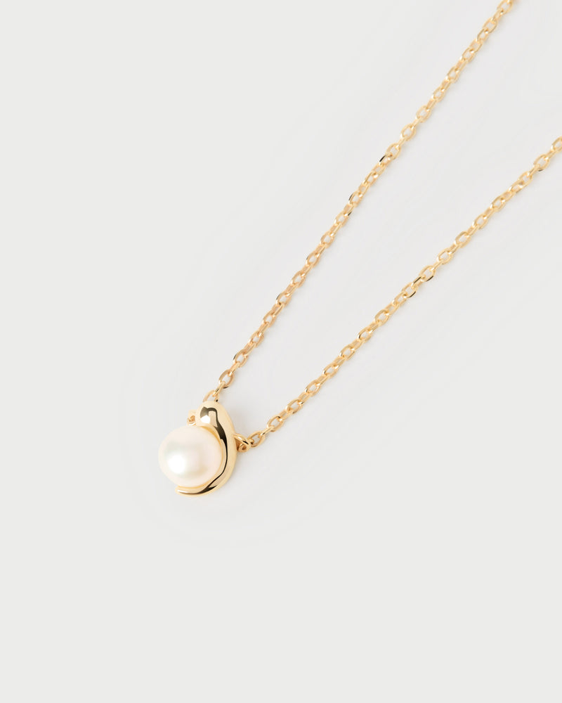 La perla solitary necklace - 
  
    Sterling Silver / 18K Gold plating
  
