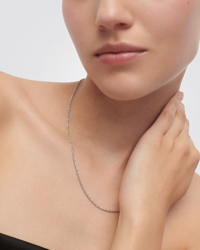 Sparkle silver chain necklace - 
  
    Sterling Silver
  
