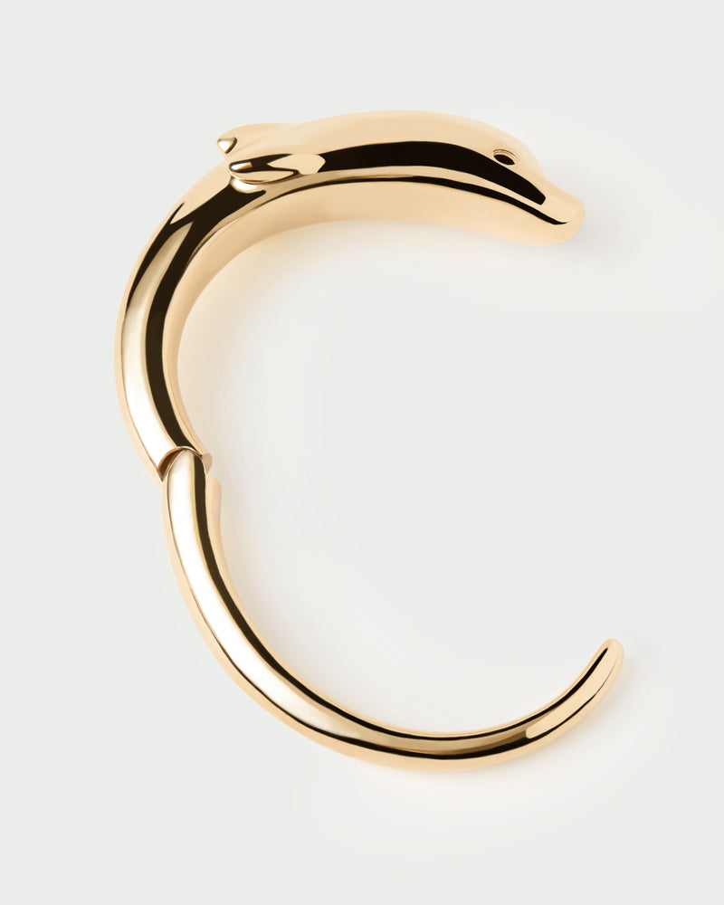 Dolphin bangle - 
  
    Sterling Silver / 18K Gold plating
  

