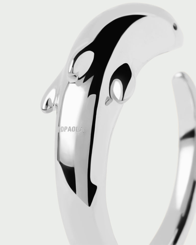Dolphin silver bangle - 
  
    Sterling Silver
  
