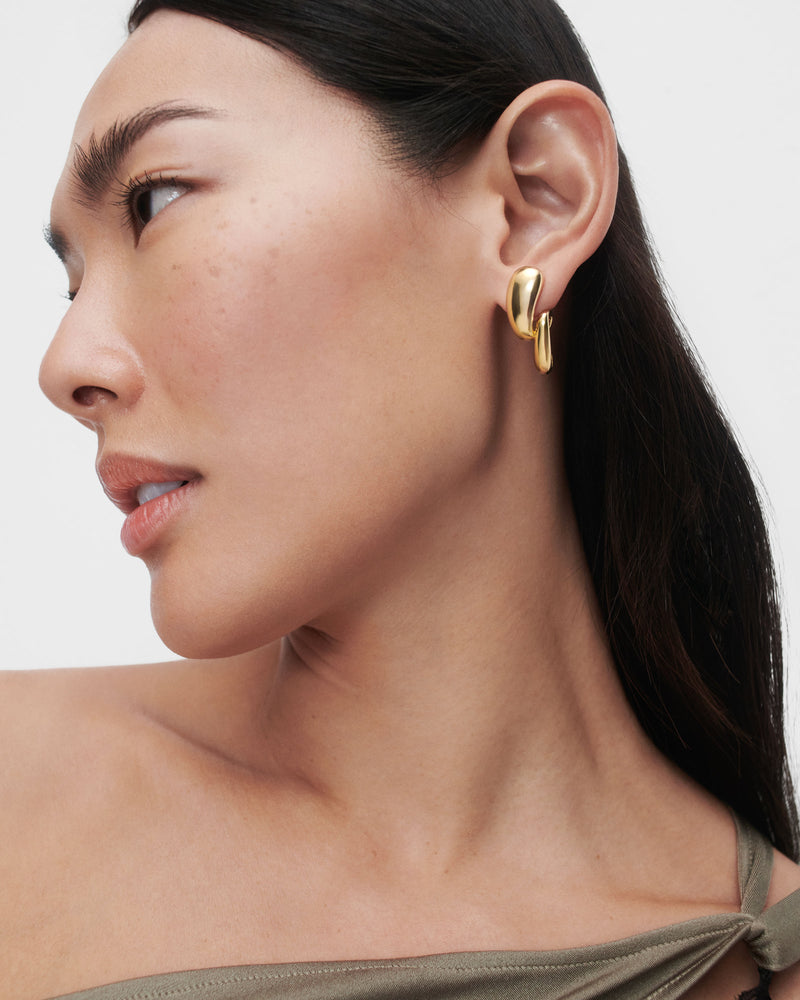 Orbit earrings - 
  
    Sterling Silver / 18K Gold plating
  
