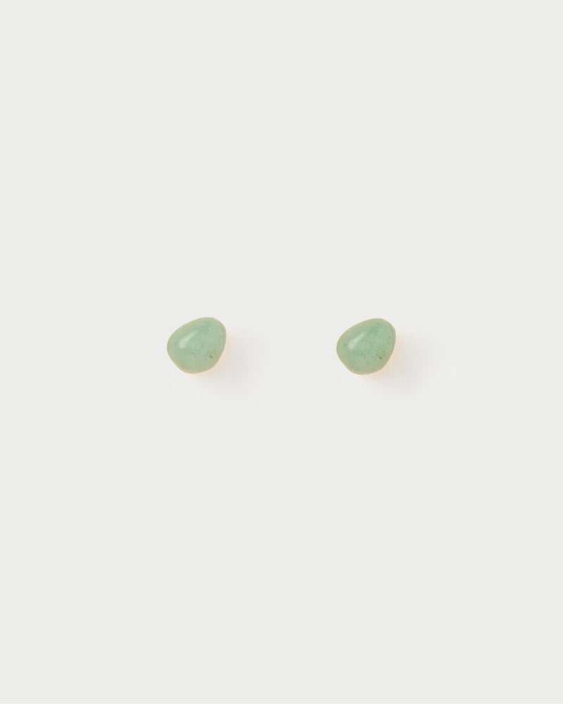 Green aventurine Gravity ear piercing - 
  
    Sterling Silver / 18K Gold plating
  
