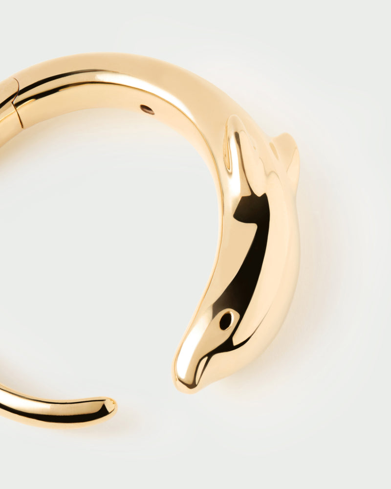 Dolphin bangle - 
  
    Sterling Silver / 18K Gold plating
  
