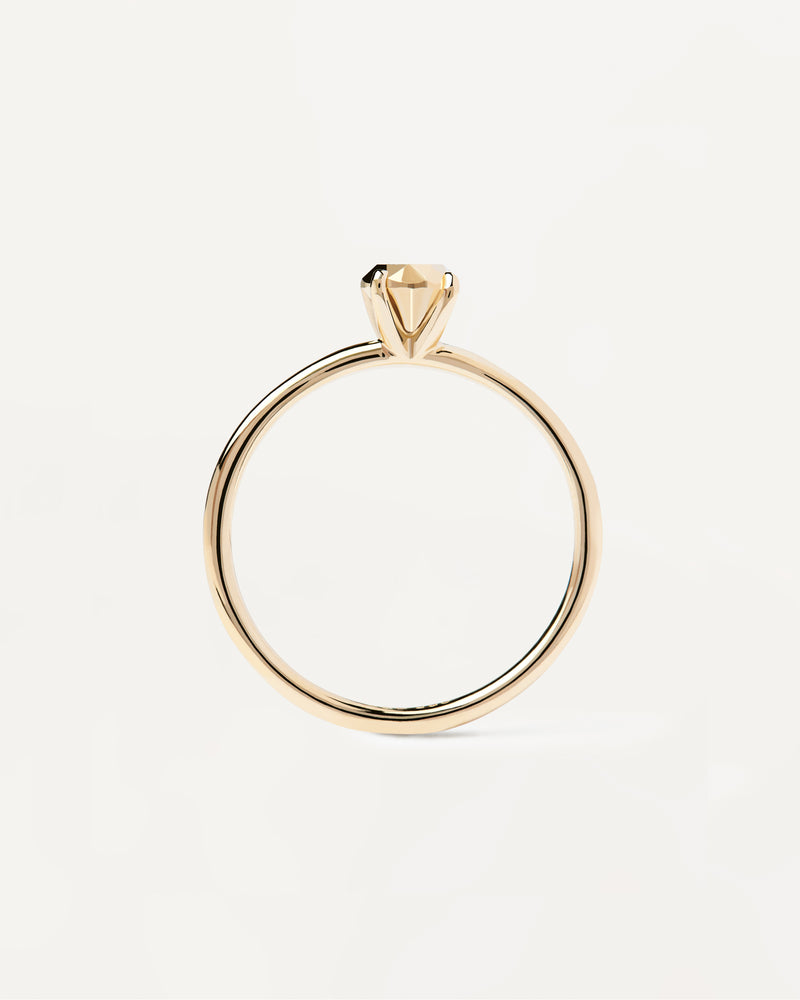 Golden Gem Ring - 
  
    Sterling Silver / 18K Gold plating
  
