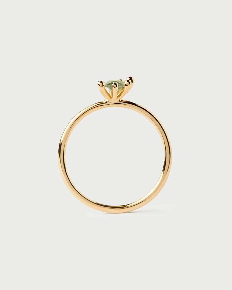 Green Fleur ring - 
  
    Sterling Silver / 18K Gold plating
  
