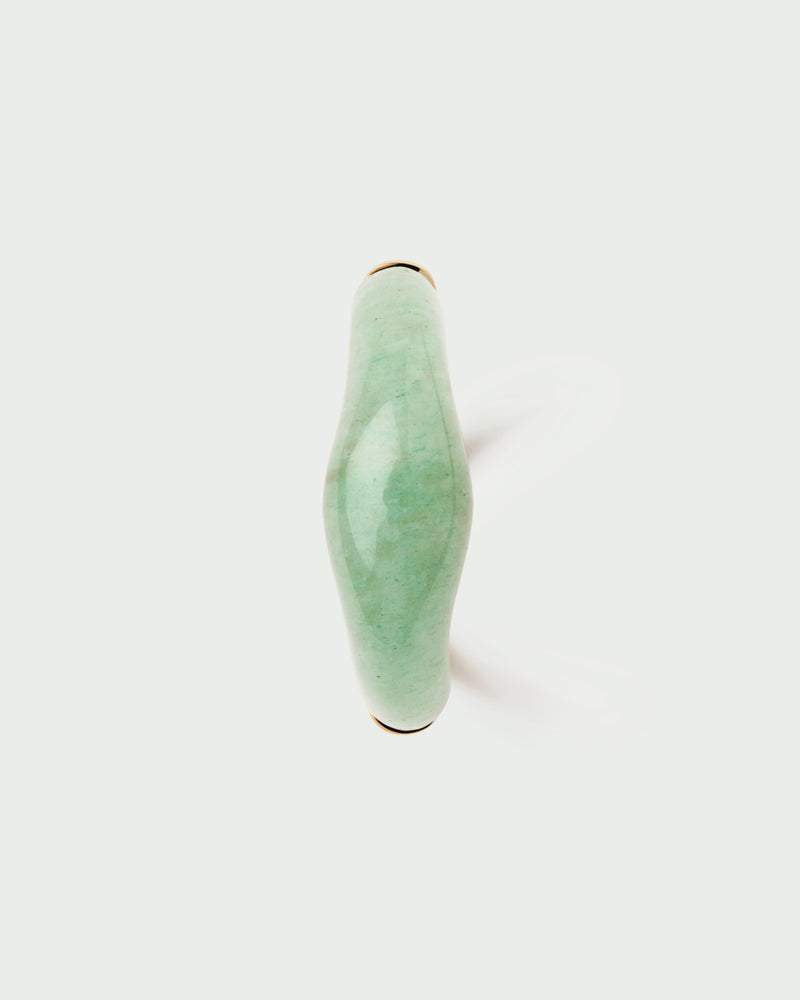 Green aventurine Nami ring - 
  
    Sterling Silver / 18K Gold plating
  
