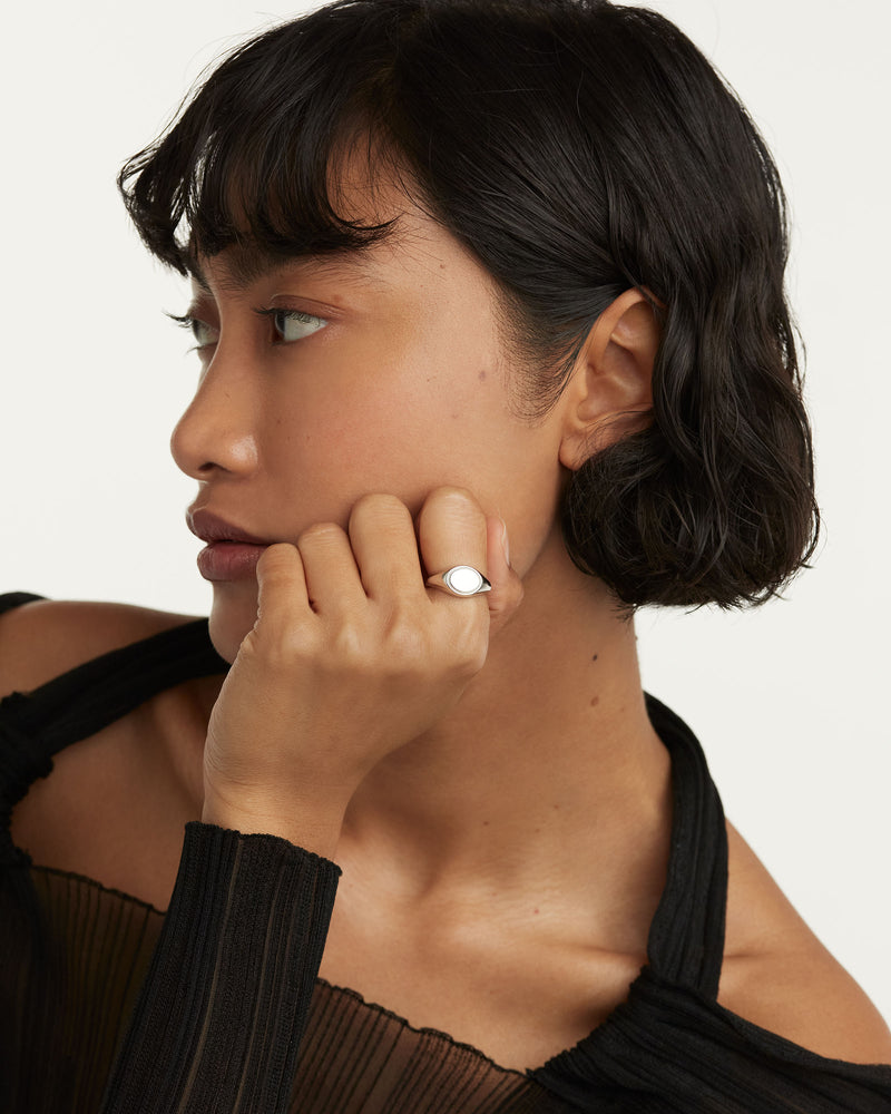 Stamp Silver Ring - 
  
    Sterling Silver
  
