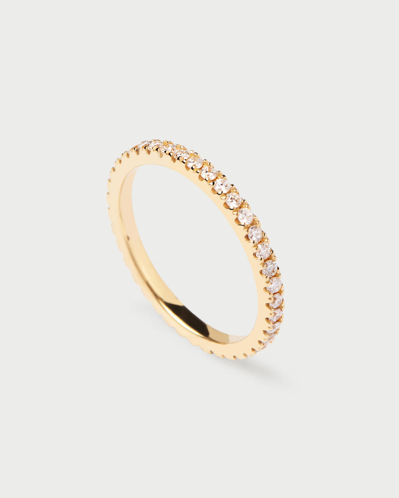 Diamonds and gold Eternity Medium Ring - 
  
    18K Gold
  

