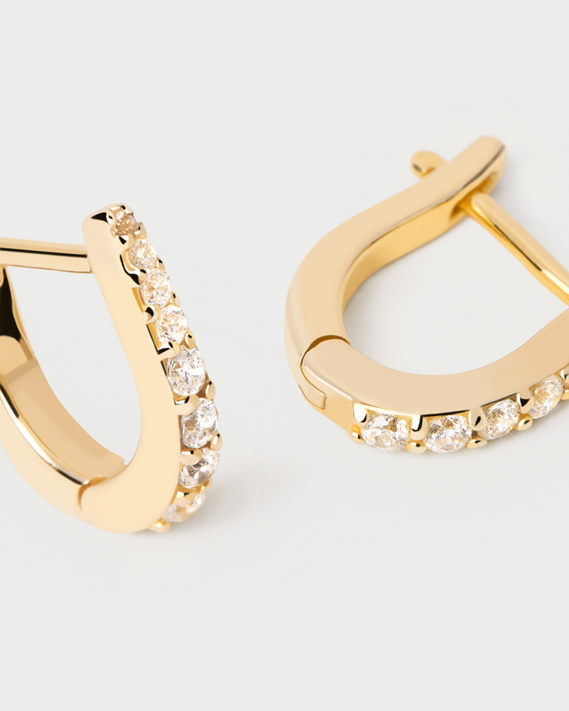 Stare Earrings - 
  
    Sterling Silver / 18K Gold plating
  
