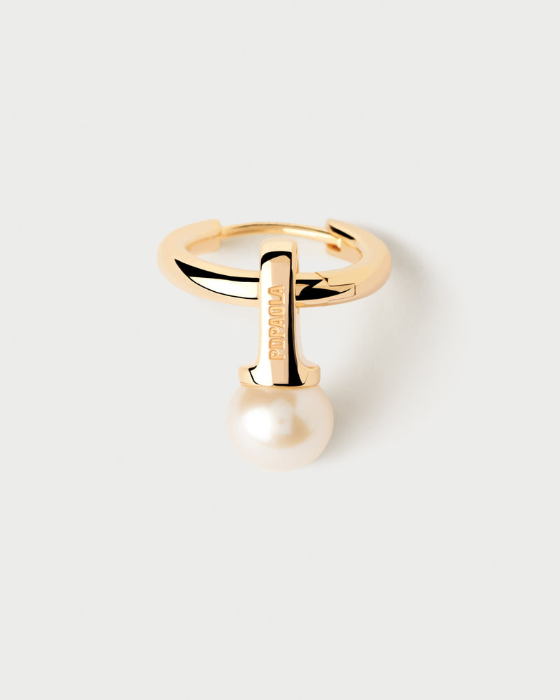 Pearl hoops - 
  
    Sterling Silver / 18K Gold plating
  
