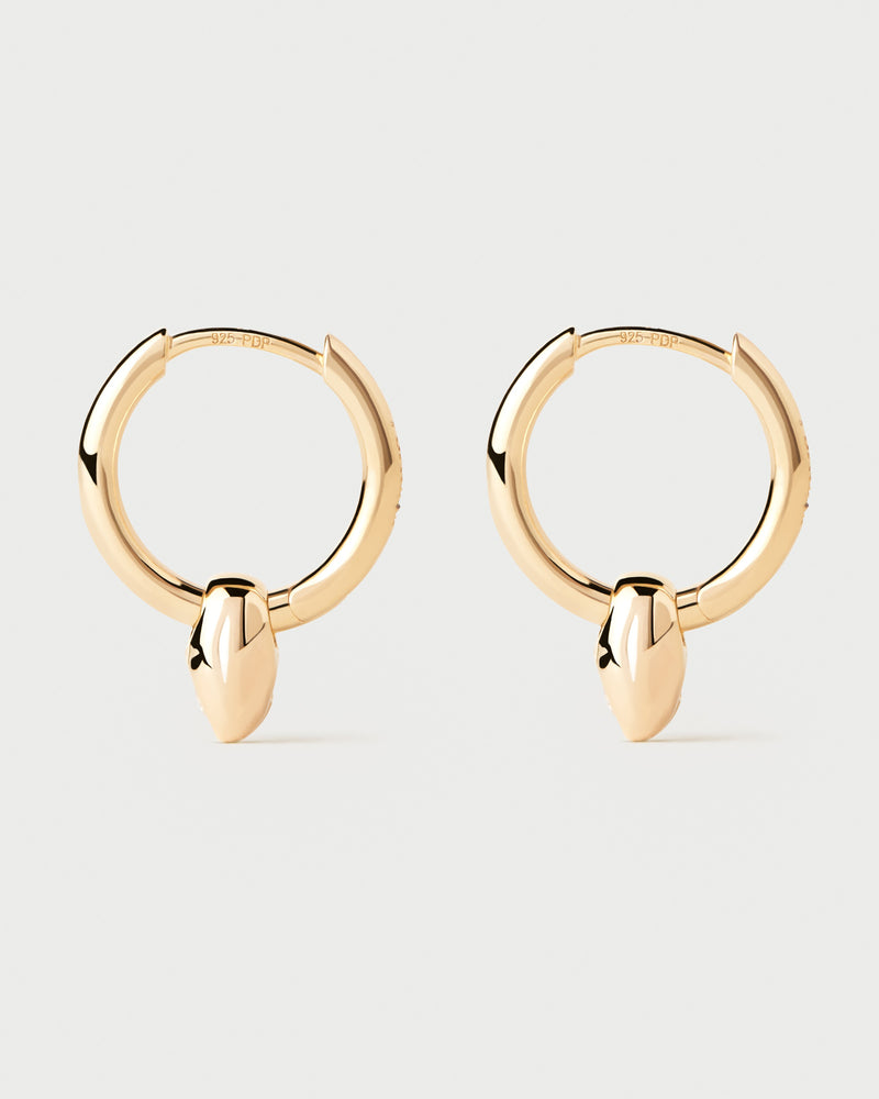 Delta hoops - 
  
    Sterling Silver / 18K Gold plating
  
