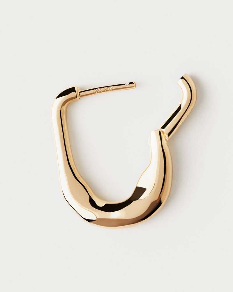 Magma hoops - 
  
    Sterling Silver / 18K Gold plating
  
