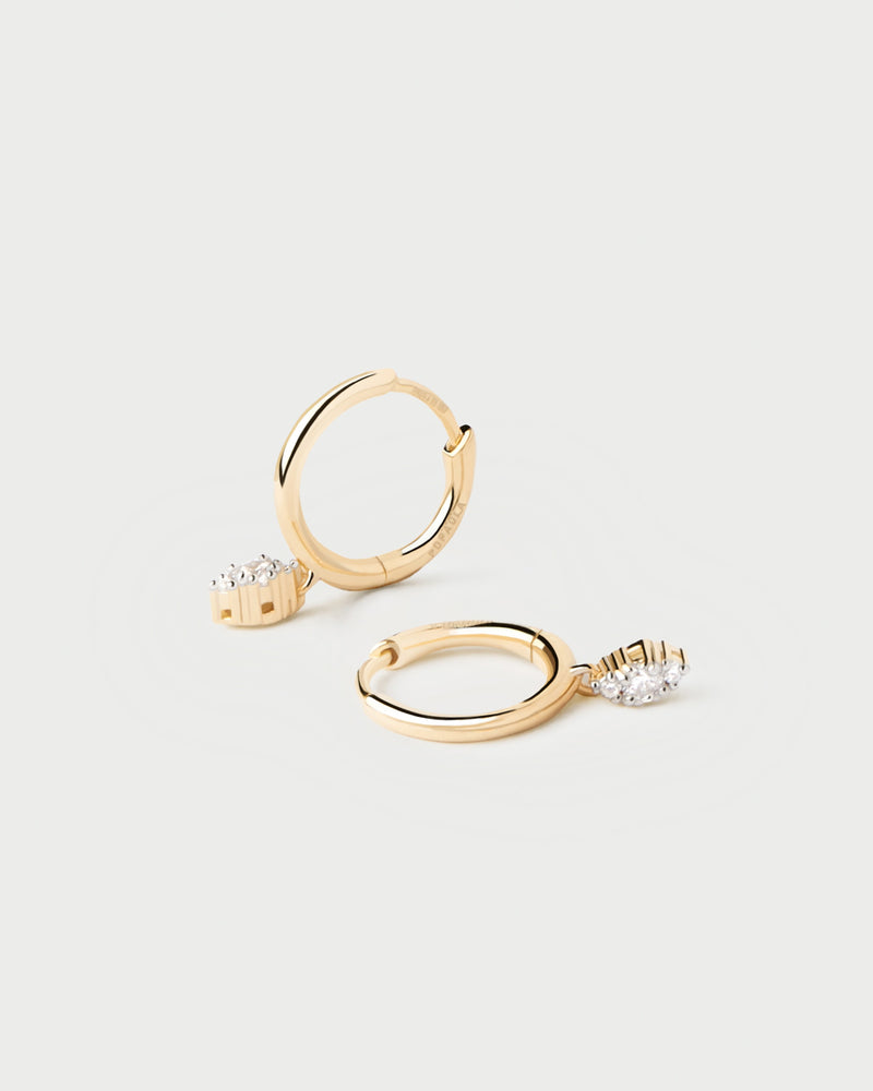 Diamonds And Gold Emi Hoops - 
  
    18K Gold
  
