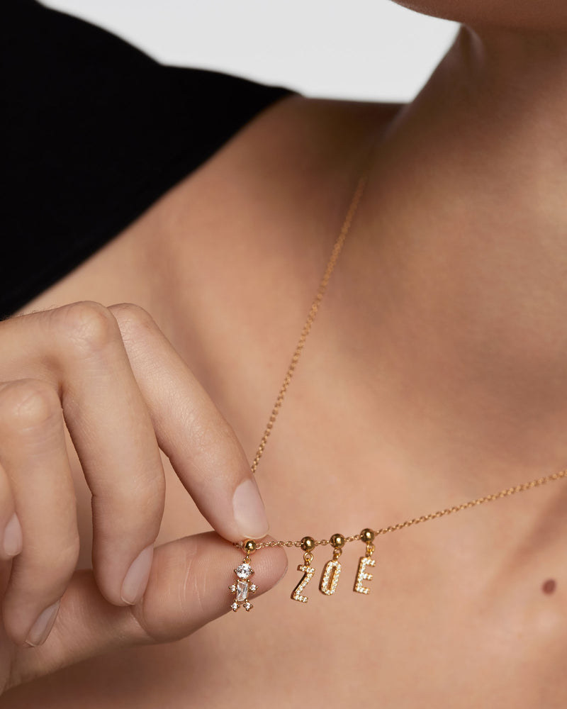 Letter Z Charm - 
  
    Sterling Silver / 18K Gold plating
  
